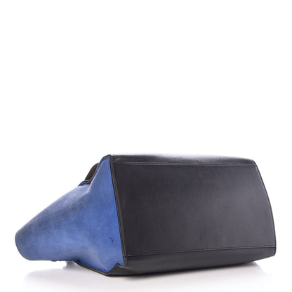 Celine Calfskin Suede Large Tri-Color Trapeze Cobalt 4 of 15