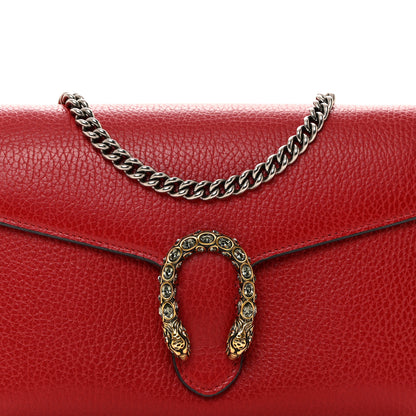 Gucci Calfskin Mini Dionysus Chain Wallet Hibiscus Red 8 of 11
