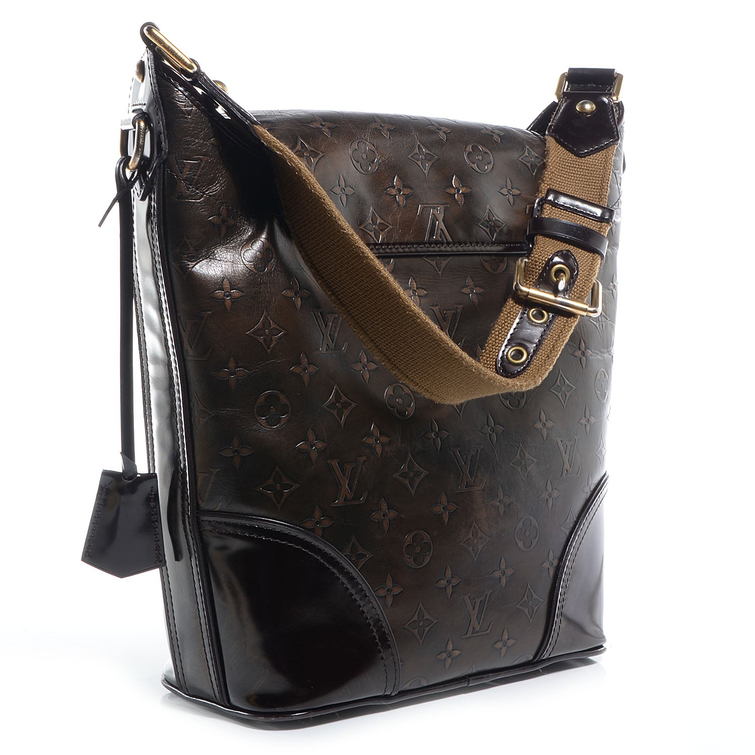 Louis Vuitton Monogram Embossed Sergent GM Bronze 3 of 7