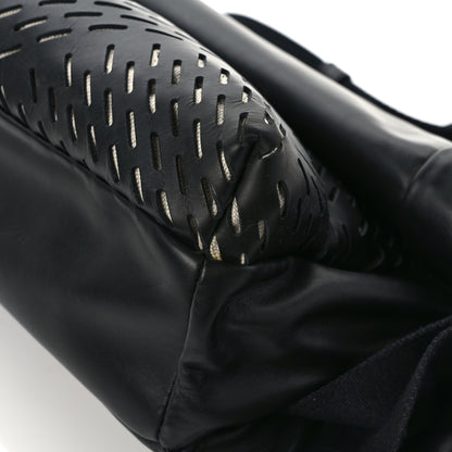 Bottega Veneta Perforated Calfskin Quilted Belt Bag Black 9 of 9