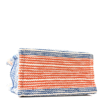 Celine Canvas Calfskin Striped Triomphe Small Cabas Thais Multicolor 4 of 9