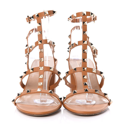 Valentino Garavani Calfskin Rockstud 60mm City Sandals 41 Light Cuir 2 of 9