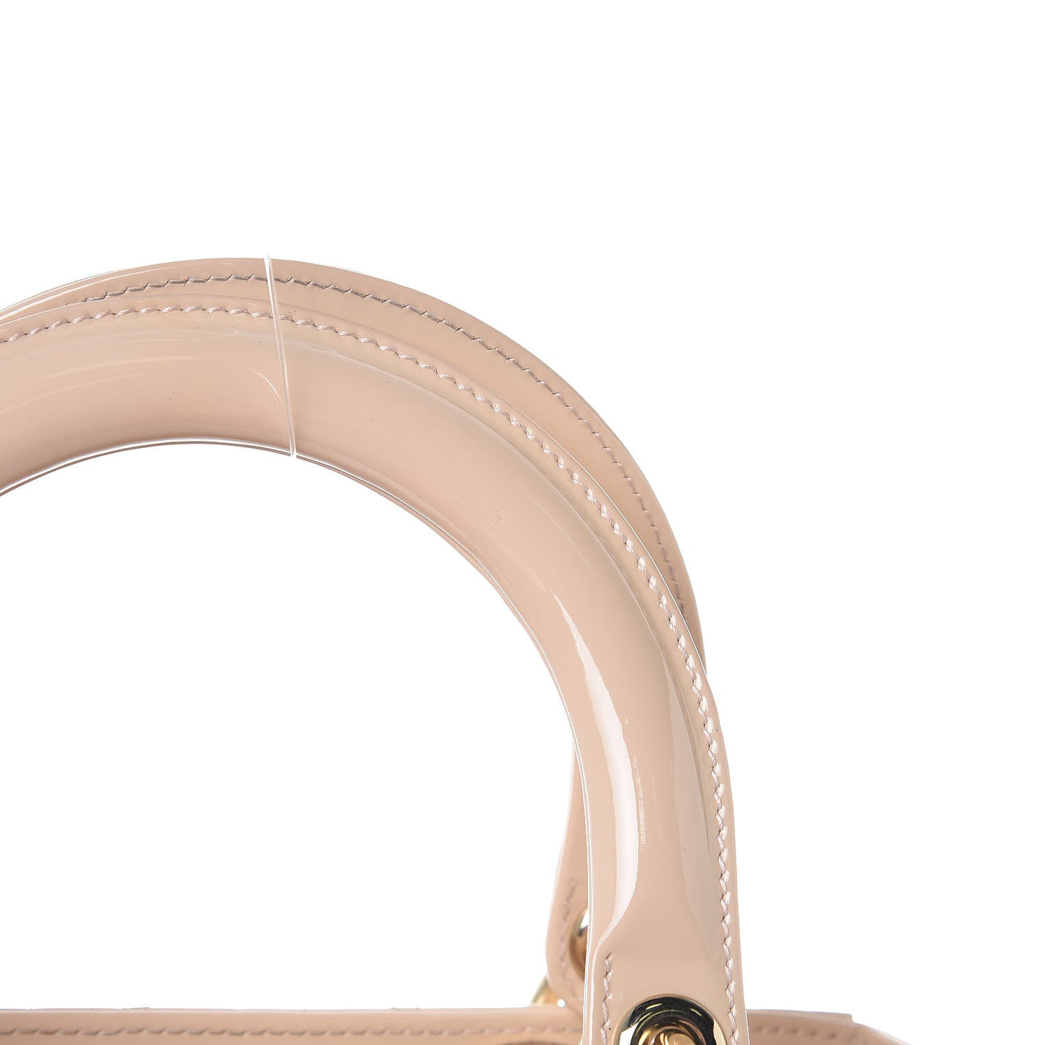 Christian Dior Patent Cannage Medium Lady Dior Beige 14 of 16