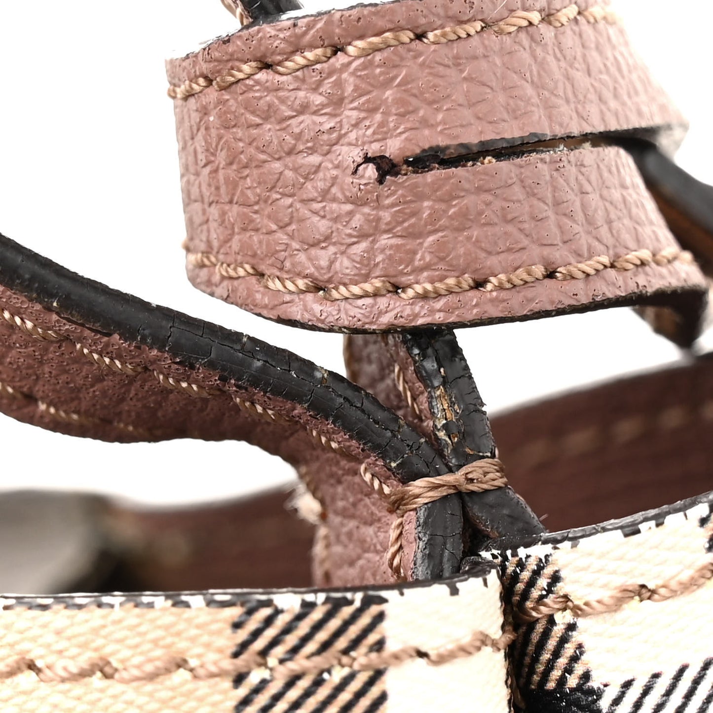 Haymarket Check Colours Small Lorne Bucket Crossbody Elderberry