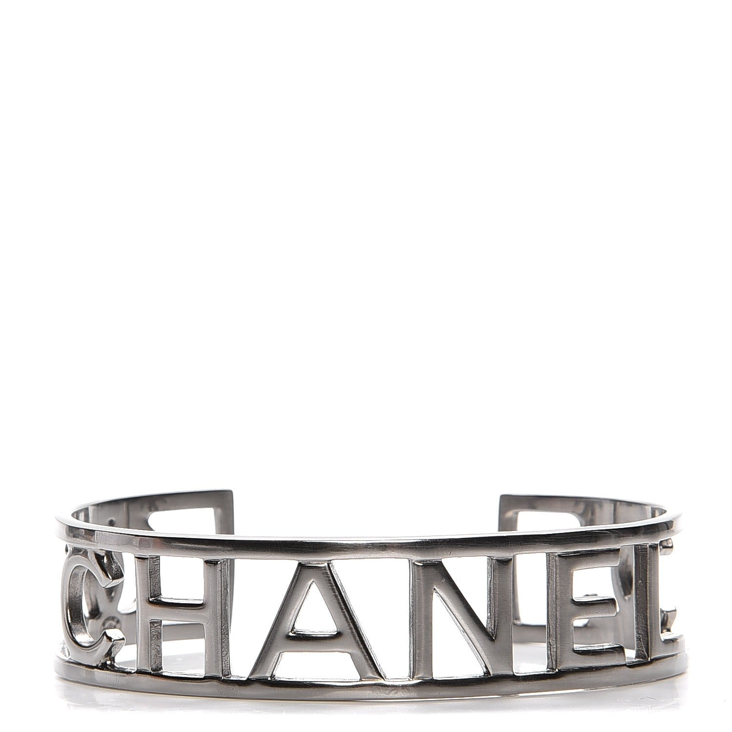 Chanel Ruthenium Logo Cuff 1 of 5