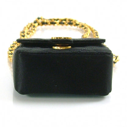 Chanel Satin Tiny Baby Mini Flap Black 5 of 9