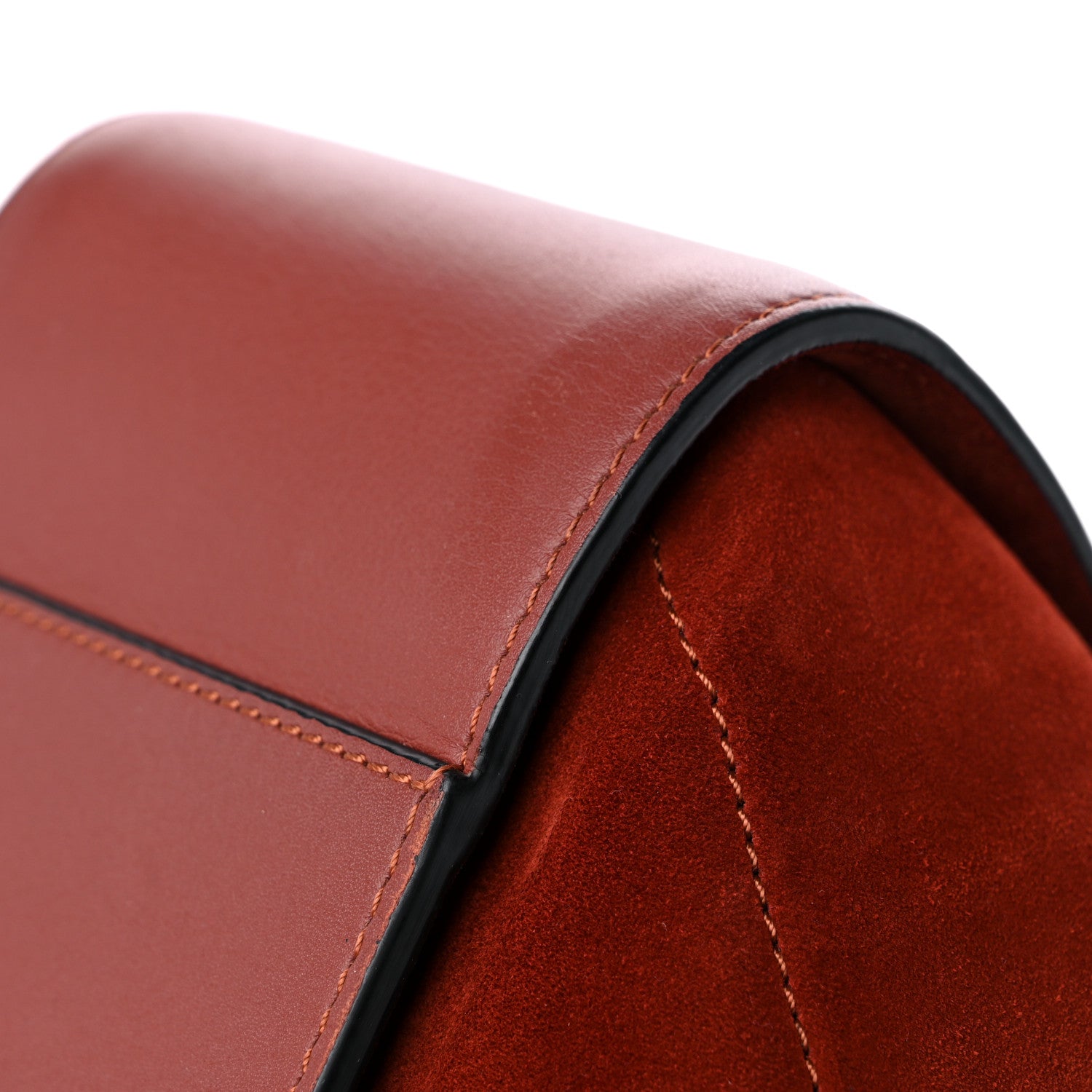 Loewe Calfskin Suede Hammock Shoulder Bag Red 9 of 14