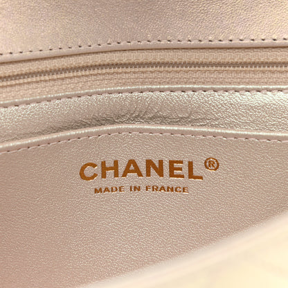 Chanel Iridescent Lambskin Quilted Mini Rectangular Flap Ivory 6 of 12