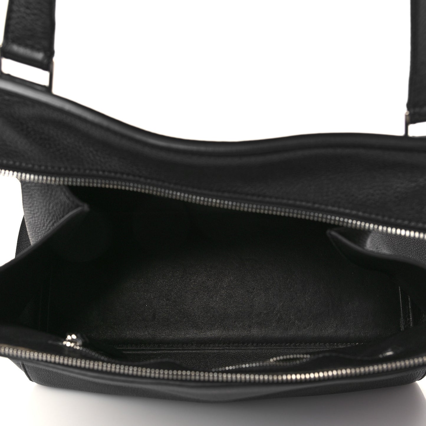 Supple Calfskin Medium Edge Shoulder Bag Black