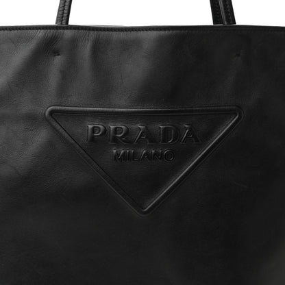 Prada Soft Calfskin Tote Black 8 of 11