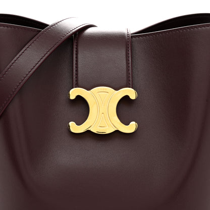 Celine Smooth Calfskin Triomphe Medium Louise Bag Deep Burgundy 8 of 10