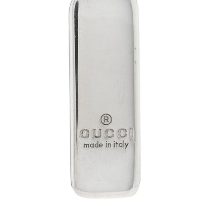 Gucci Sterling Silver GG Bar Pendant Necklace 5 of 5