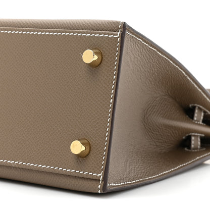 Hermes Epsom Kelly Sellier 25 Etoupe 7 of 9