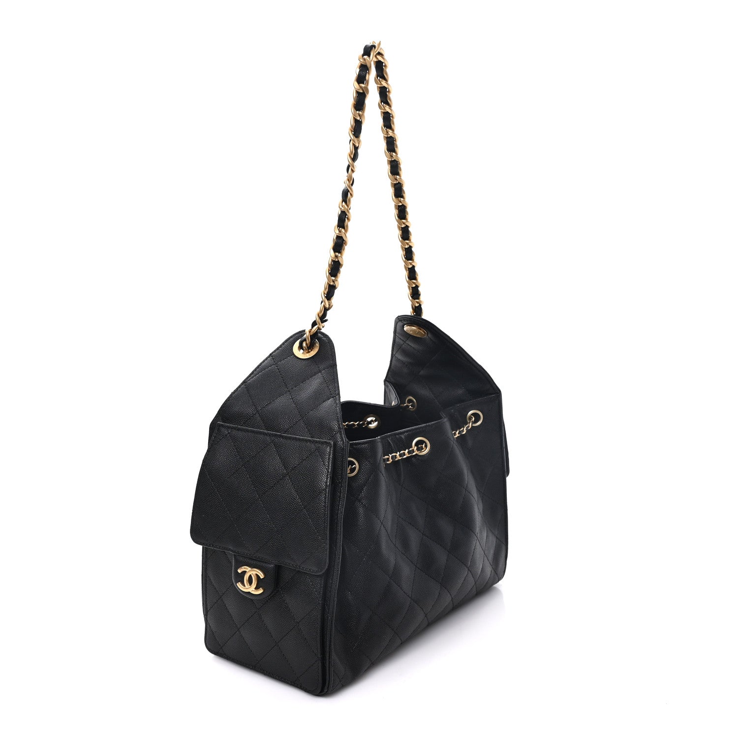 Chanel Caviar Quilted Small Chanel 25 Handbag Black 3 of 10