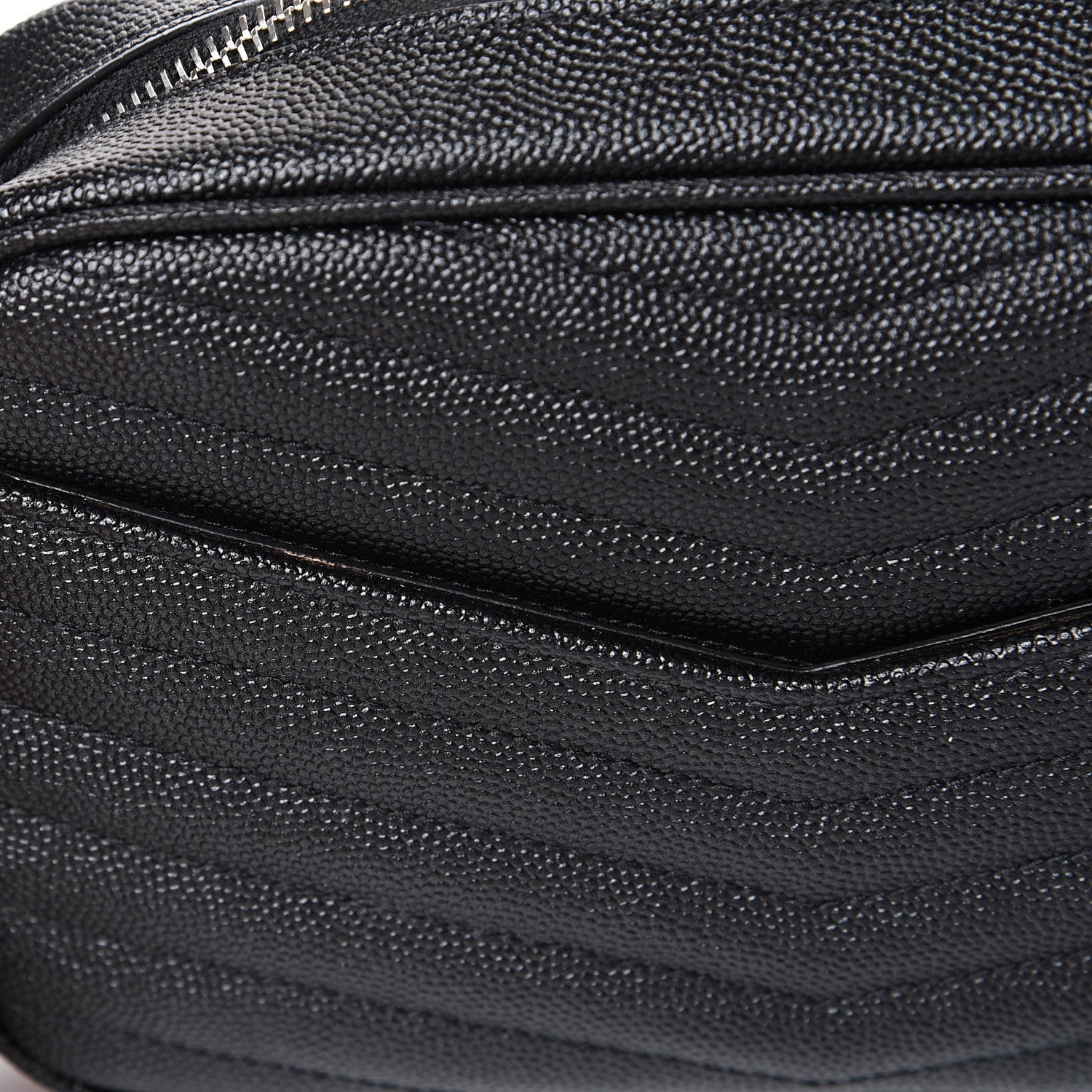 Saint Laurent Grain De Poudre Matelasse Monogram Mini Lou Camera Bag Black 10 of 11