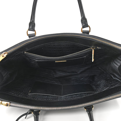 Prada Saffiano Lux Extra Large Galleria Double Zip Tote Black 4 of 12