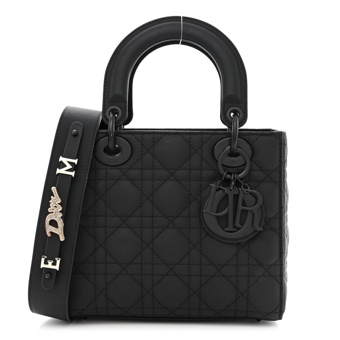 Ultra Matte Calfskin Cannage Small My ABCDior Lady Dior Black