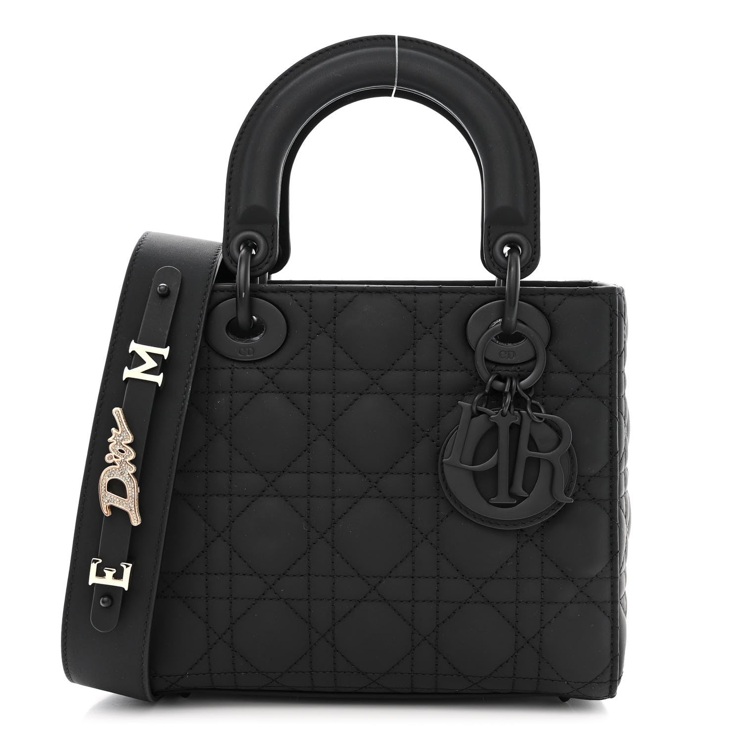 Christian Dior Ultra Matte Calfskin Cannage Small My ABCDior Lady Dior Black 1 of 12