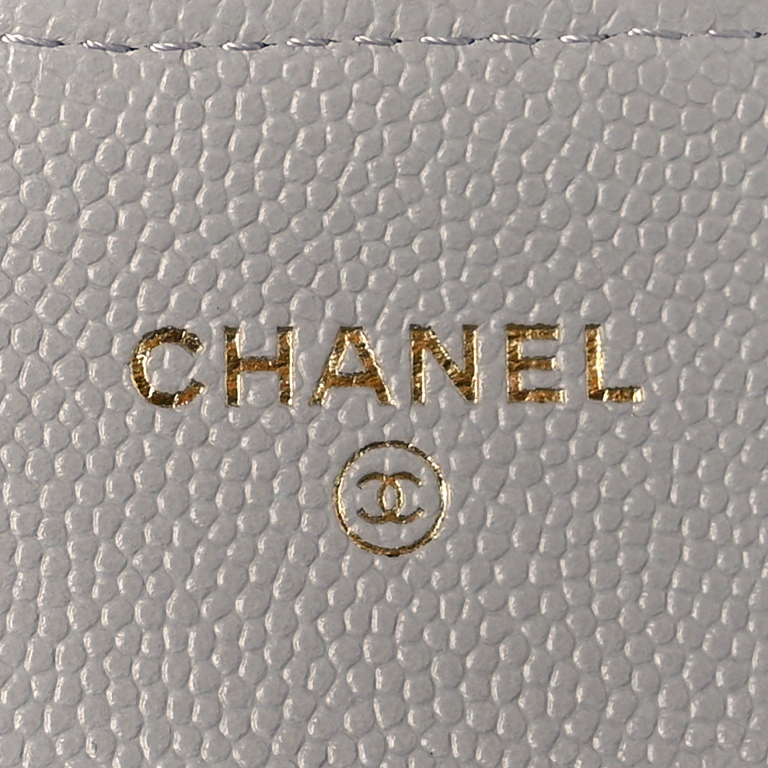 Chanel Caviar Quilted Flap Card Holder Wallet Grey 6 of 12