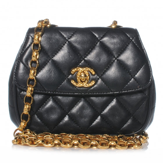 Lambskin Mini Flap Black