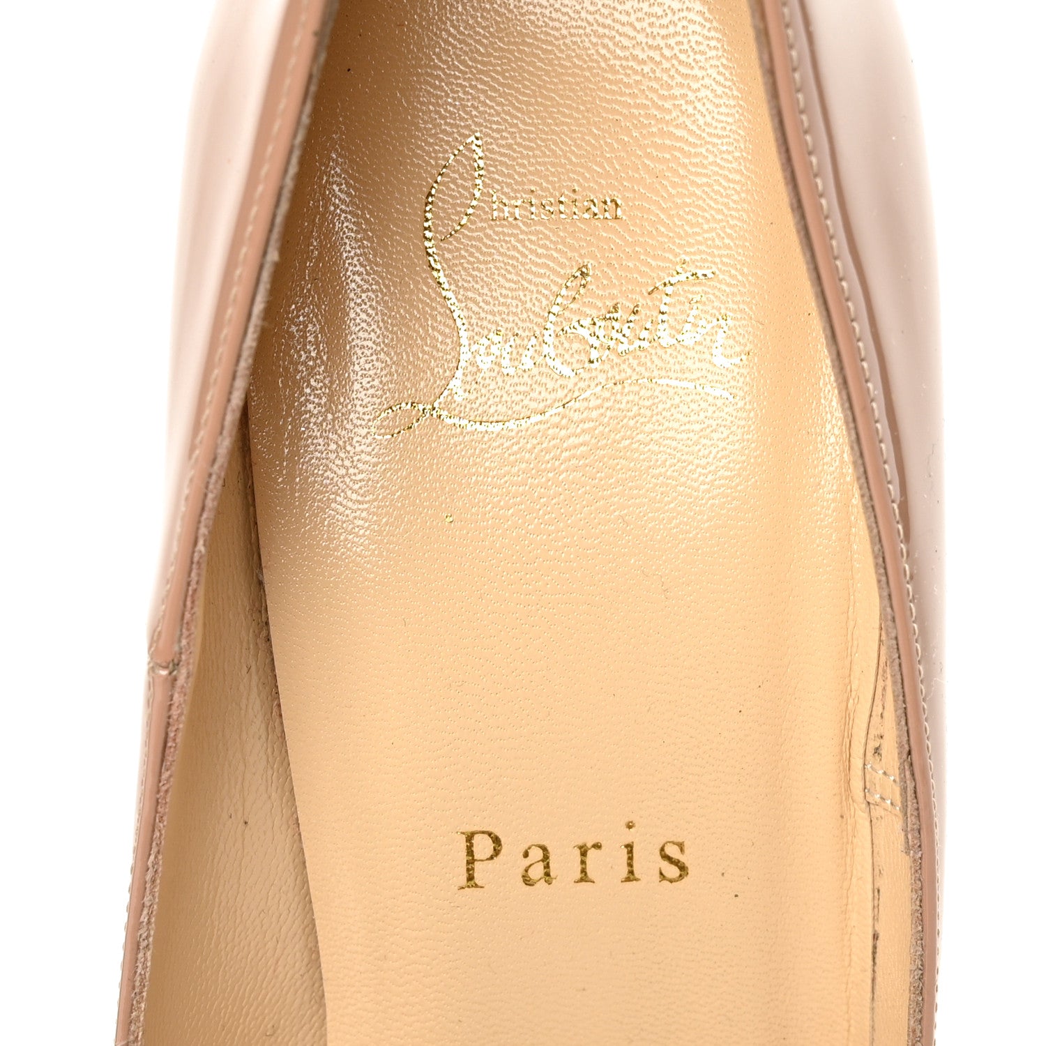 Christian Louboutin Patent So Kate 120 Pumps 38.5 Nude 6 of 9