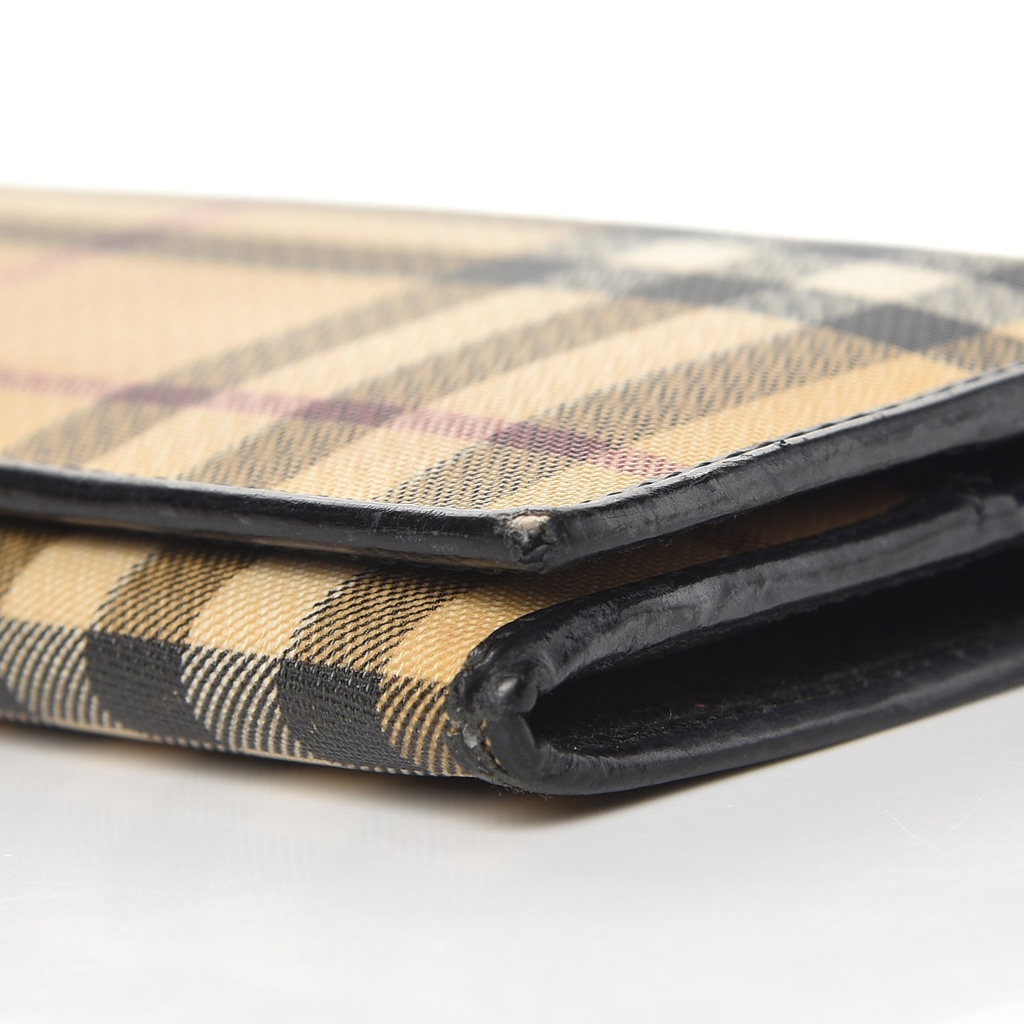 House Check Continental Wallet Black