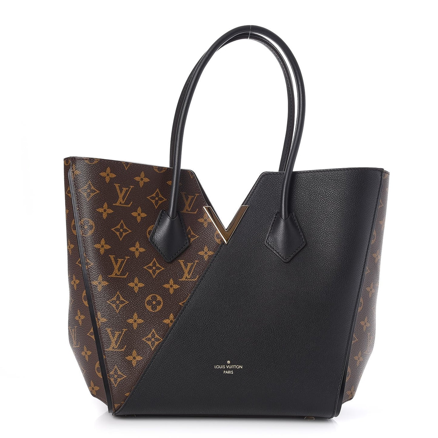 Calfskin Monogram Kimono Tote Black