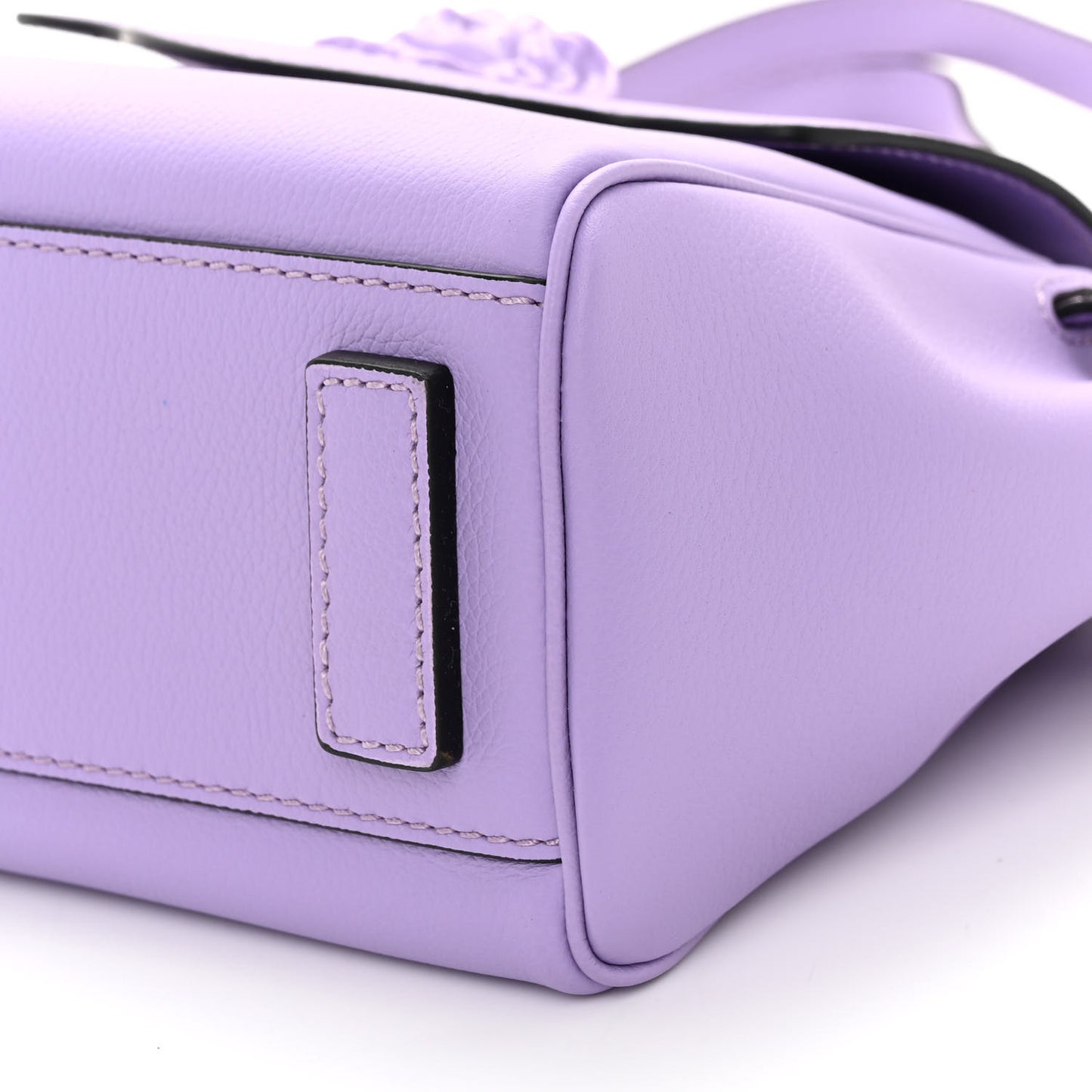 Calfskin Small La Medusa Top Handle Handbag Lilac