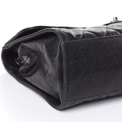 Chanel Crumpled Grained Calfskin Jumbo CC Crave Flap Black 8 of 15