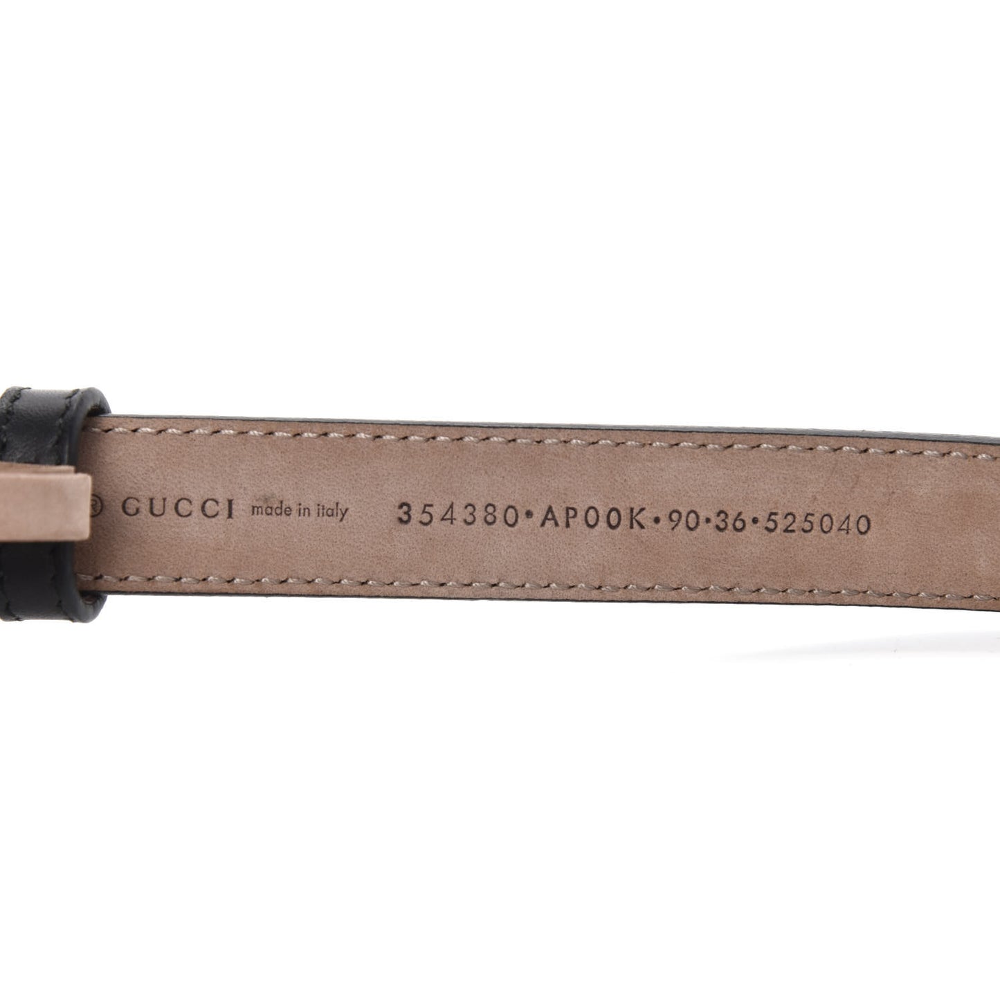 Calfskin Crystal Interlocking G Belt 90 36 Black