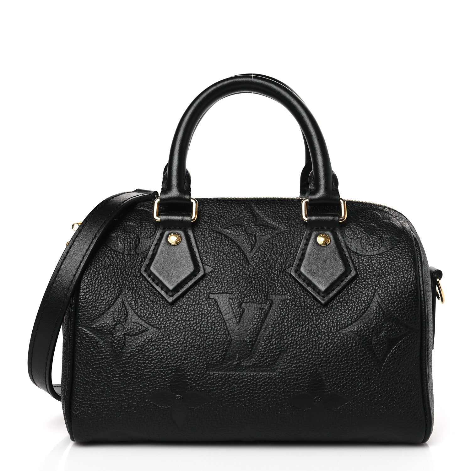 Louis Vuitton Empreinte Monogram Giant Speedy Bandouliere 20 Black 1 of 8