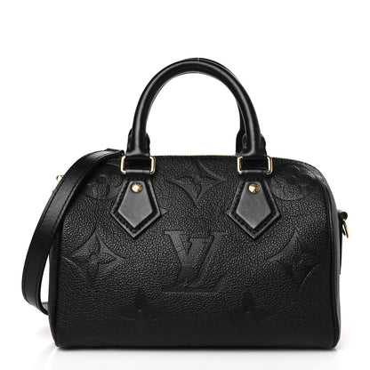 Louis Vuitton Empreinte Monogram Giant Speedy Bandouliere 20 Black 1 of 8