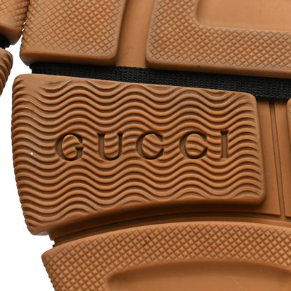 Gucci X SEGA Metallic Calfskin Mesh Removable Crystals Womens Flashtrek Sneakers 39 Rame Mystic White Lago 6 of 7