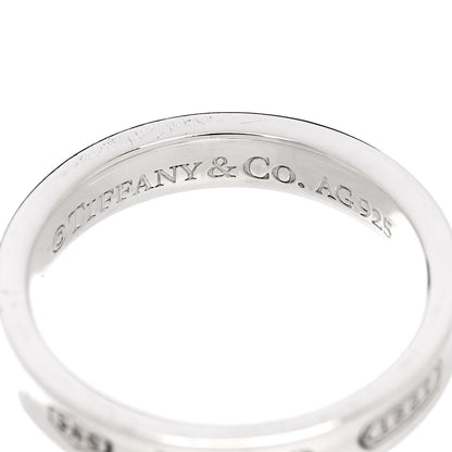 Tiffany Sterling Silver Narrow 1837 Band Ring 56 7.5 4 of 4