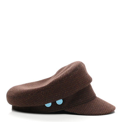 Hermes Wool Cashmere Dinard Cap 56 Brun Terre 5 of 8