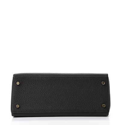 Hermes Togo Matte Alligator Kelly Retourne Touch 28 Black 5 of 38