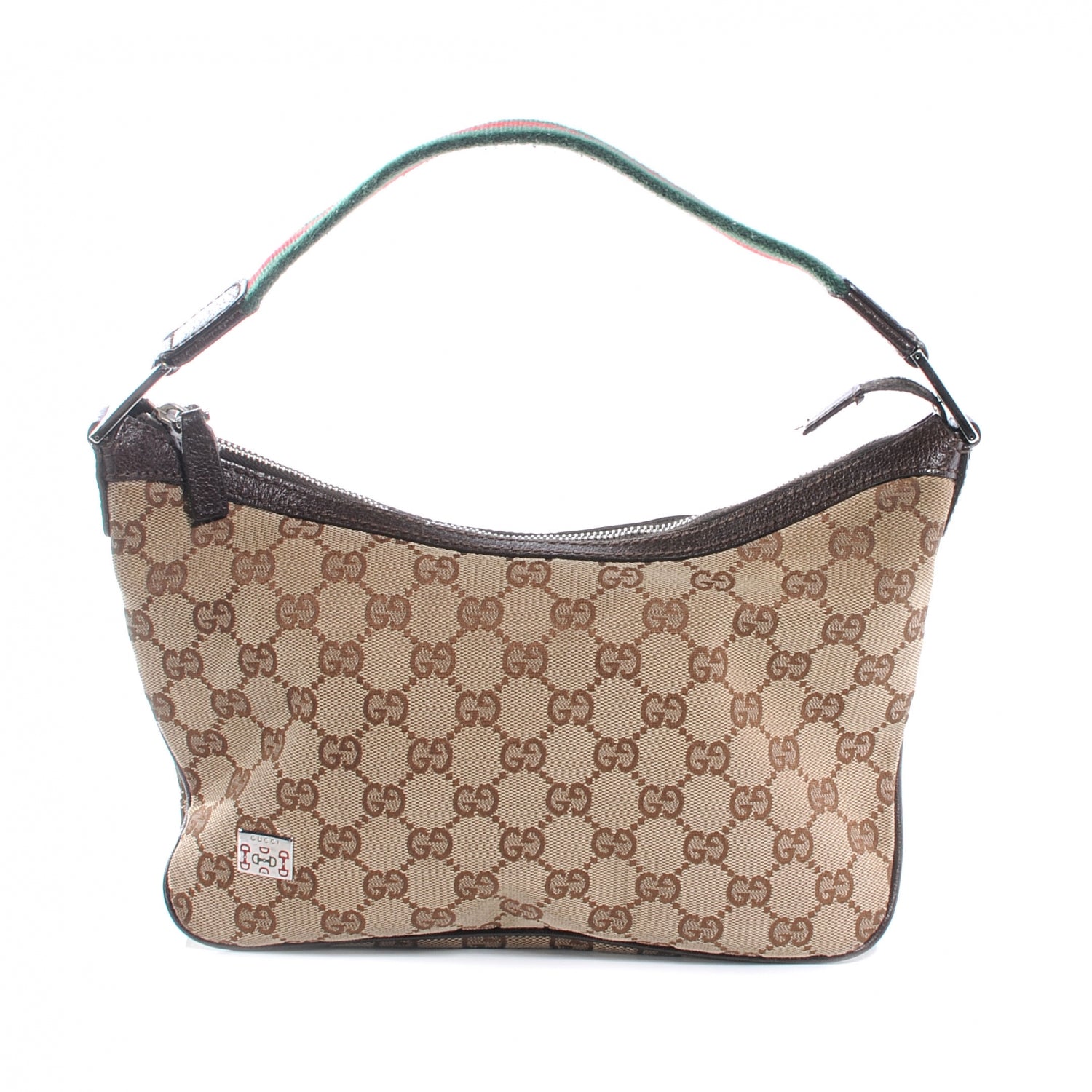 Gucci GG Monogram Small Pop Hobo Dark Brown 1 of 8