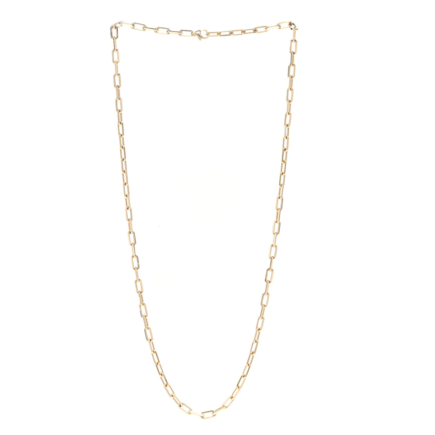 18K Yellow Gold SM Santos De Cartier Link Necklace