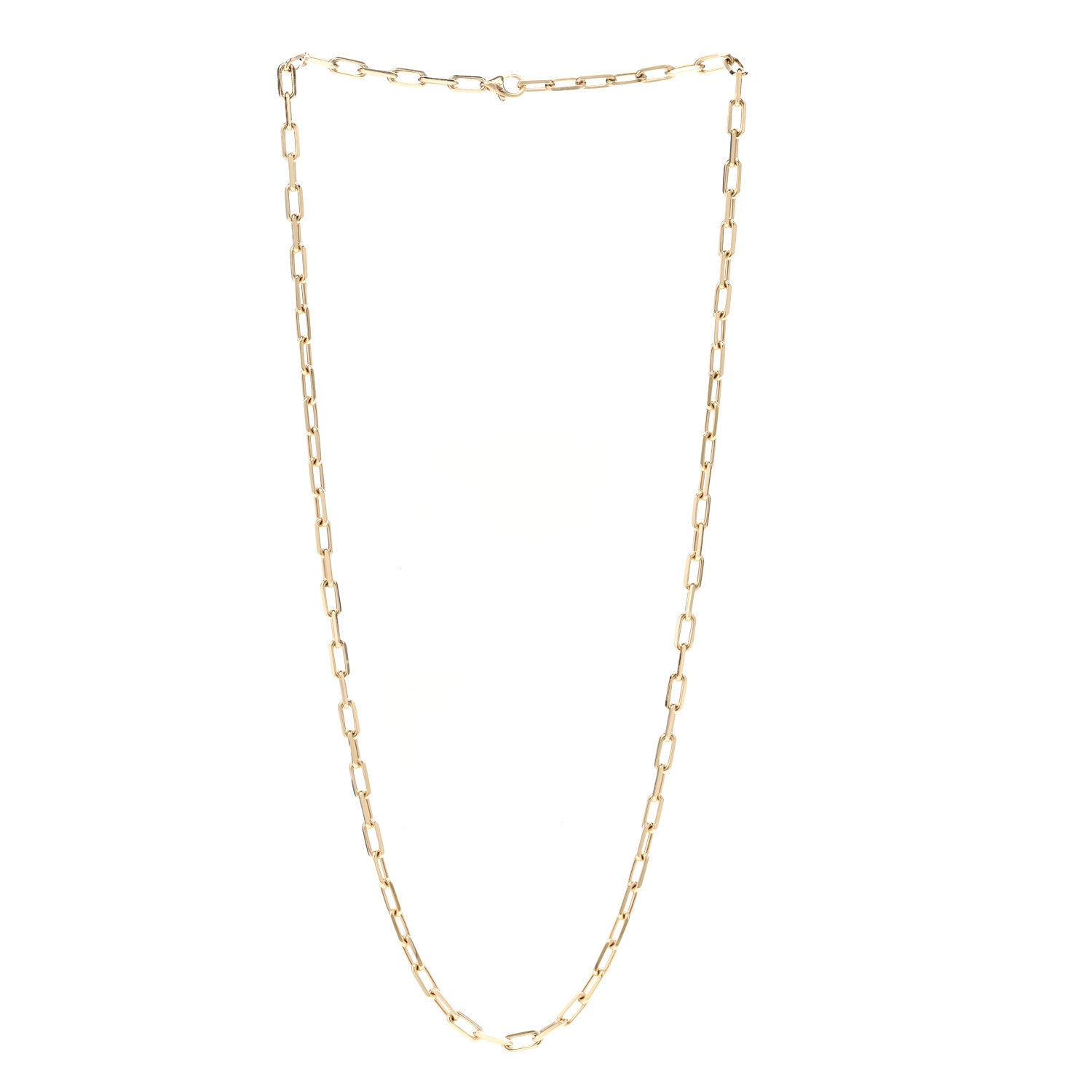 Cartier 18K Yellow Gold SM Santos De Cartier Link Necklace 3 of 4