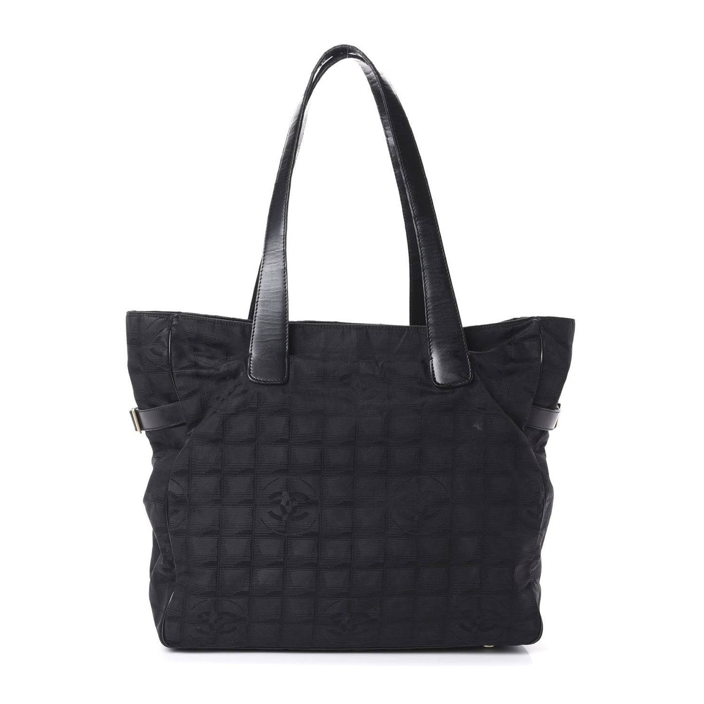Nylon Large Travel Tote Black
