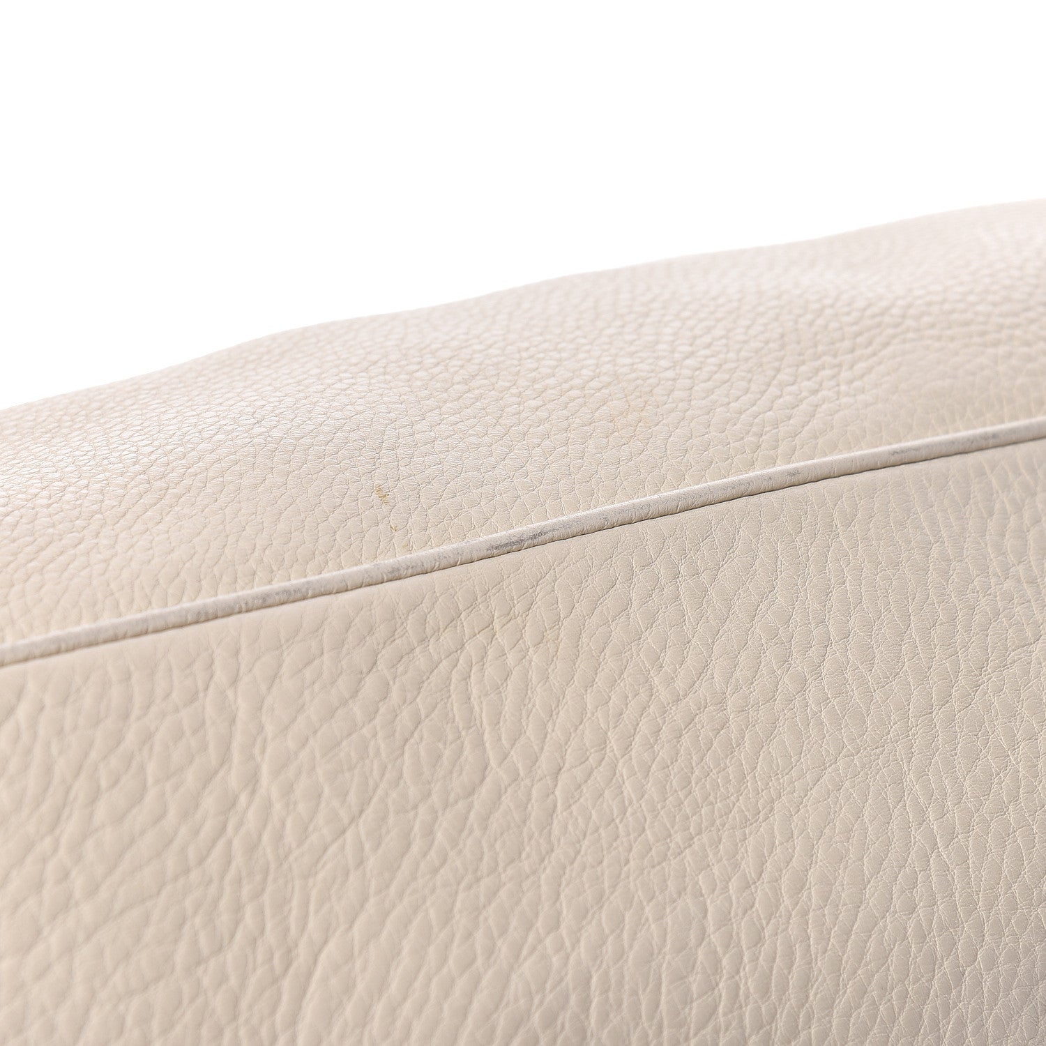 Gucci Pebbled Calfskin Twill Medium Top Handle Satchel White 14 of 25