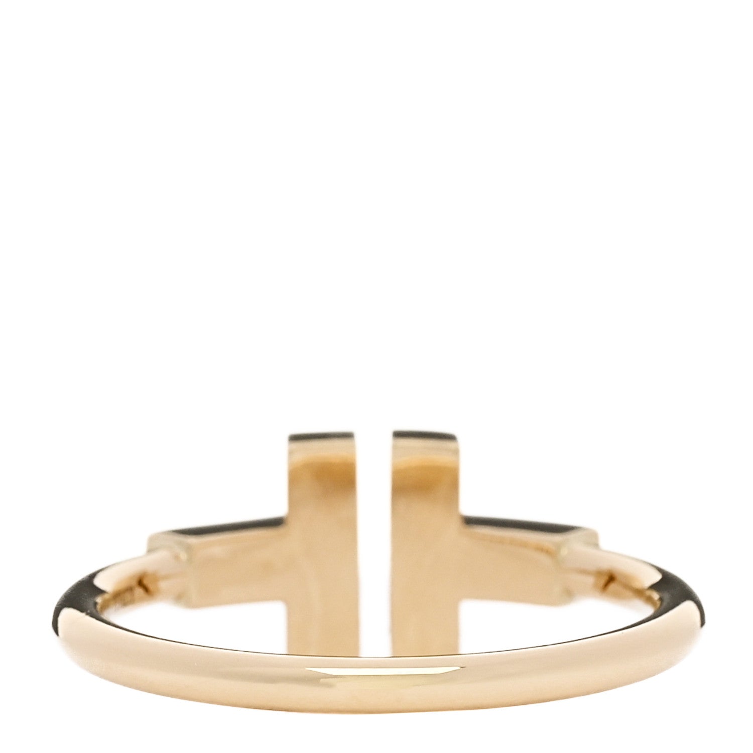 Tiffany 18K Yellow Gold Turquoise T Square Ring 58 8.5 3 of 5