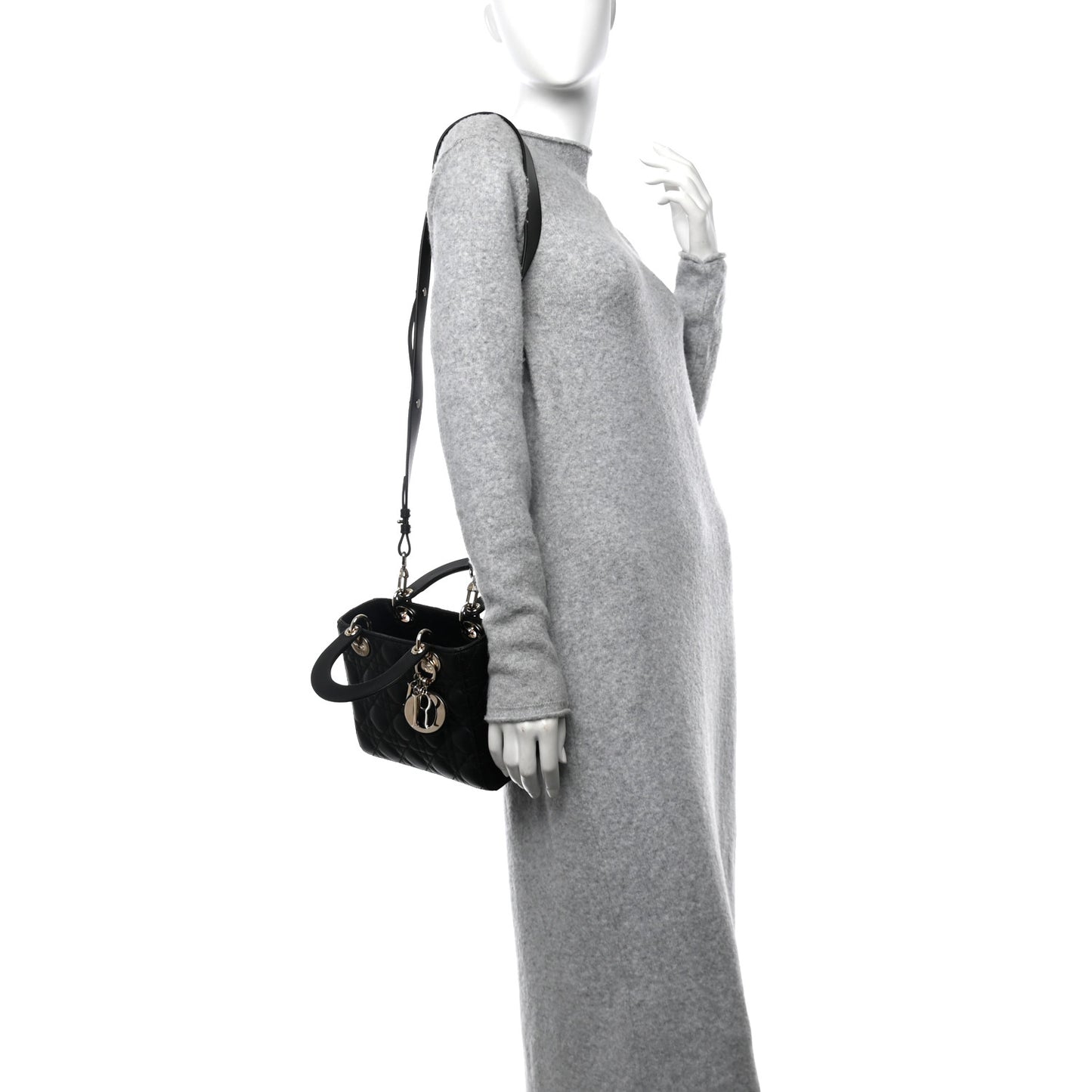Lambskin Cannage Small My ABCDior Lady Dior Black