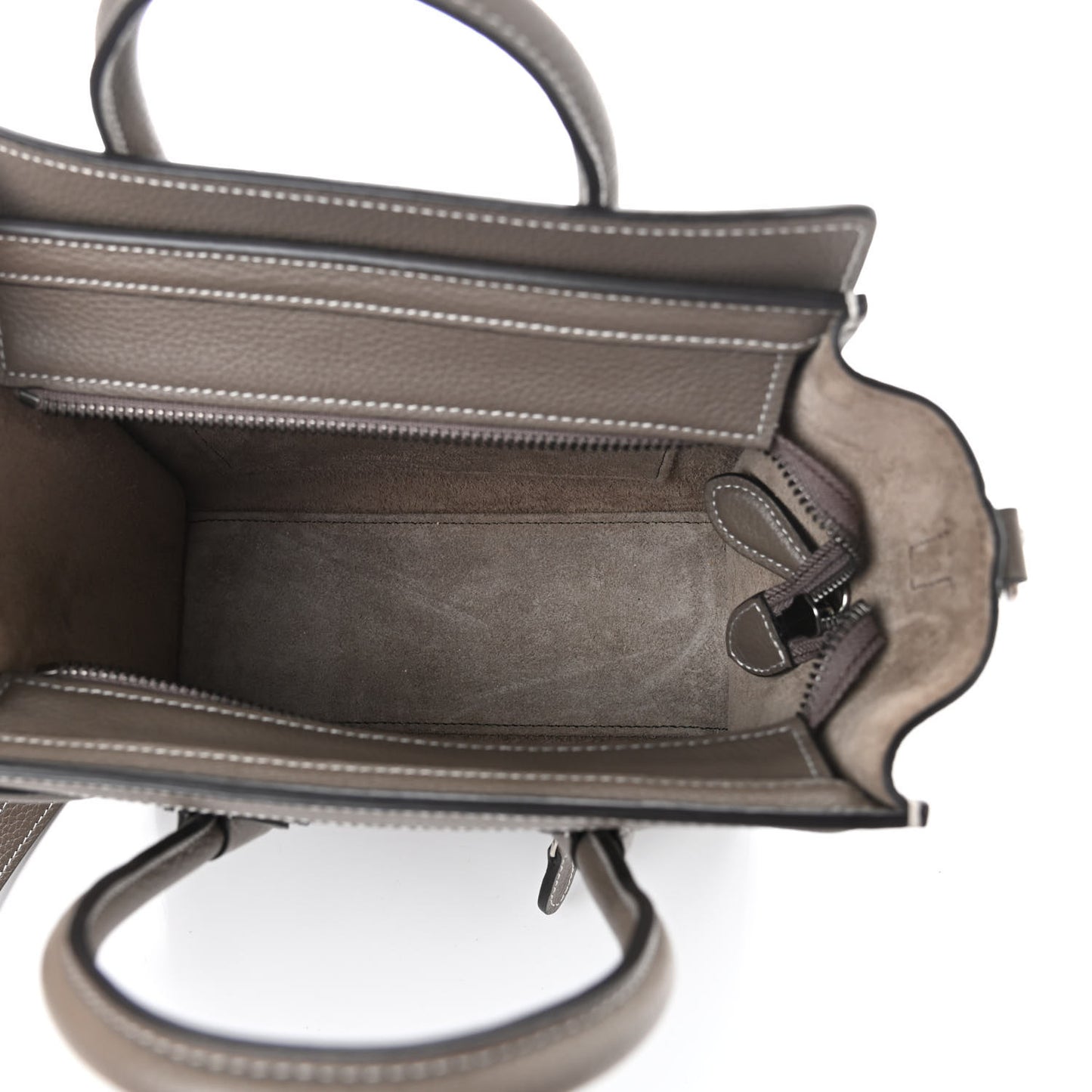 Drummed Calfskin Nano Luggage Souris
