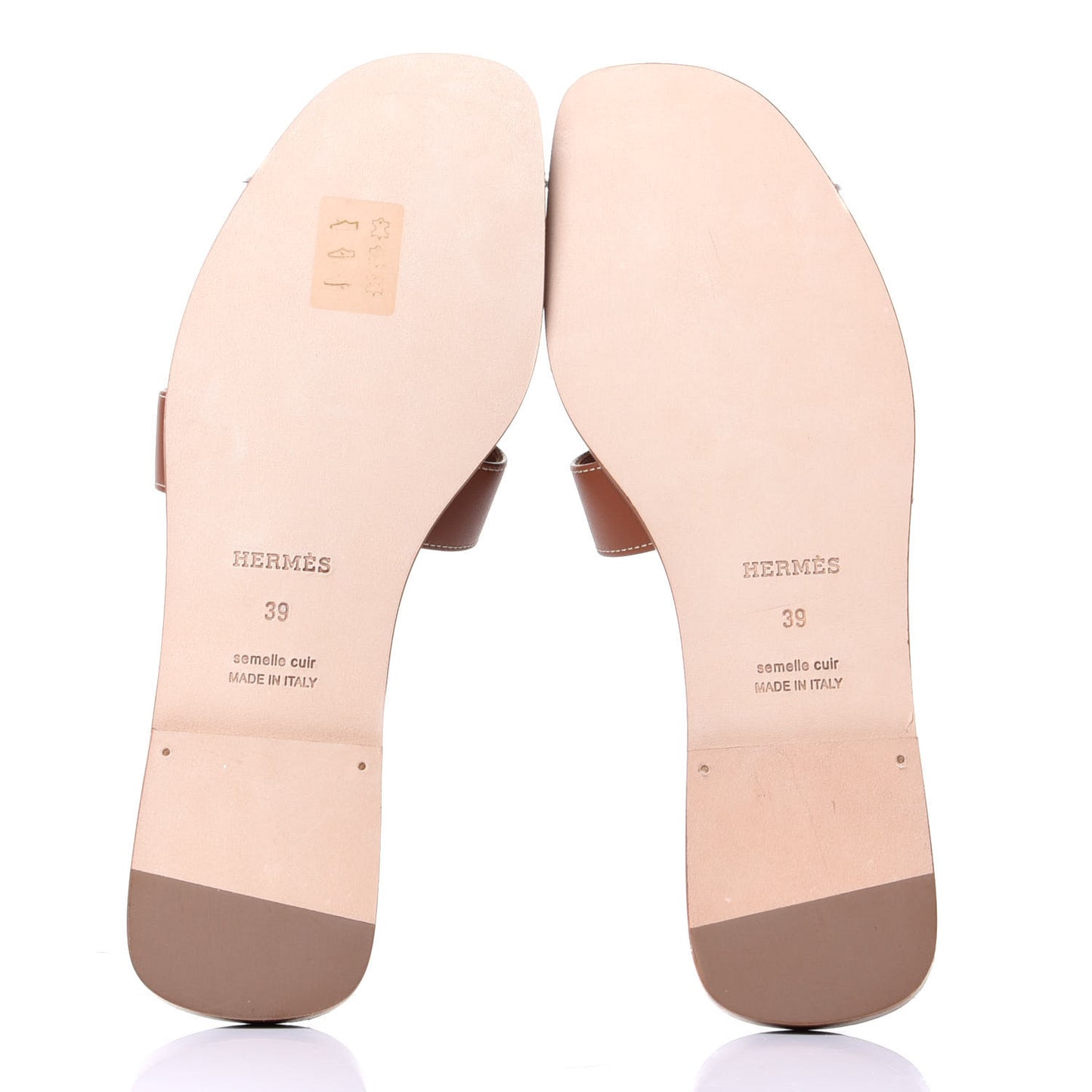 Box Calfskin Oran Sandals 39 Gold