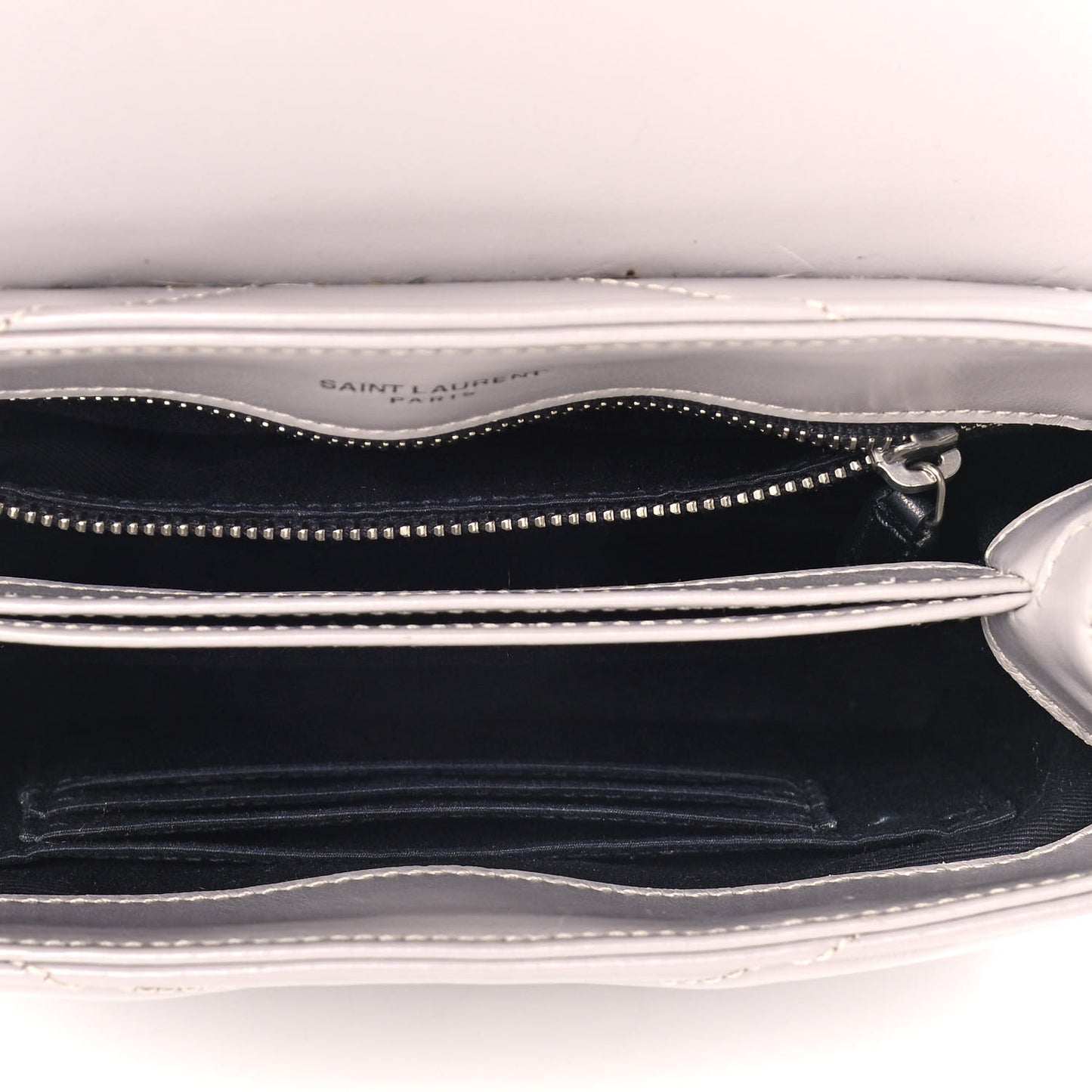 Calfskin Y Quilted Monogram Toy Loulou Satchel Granite