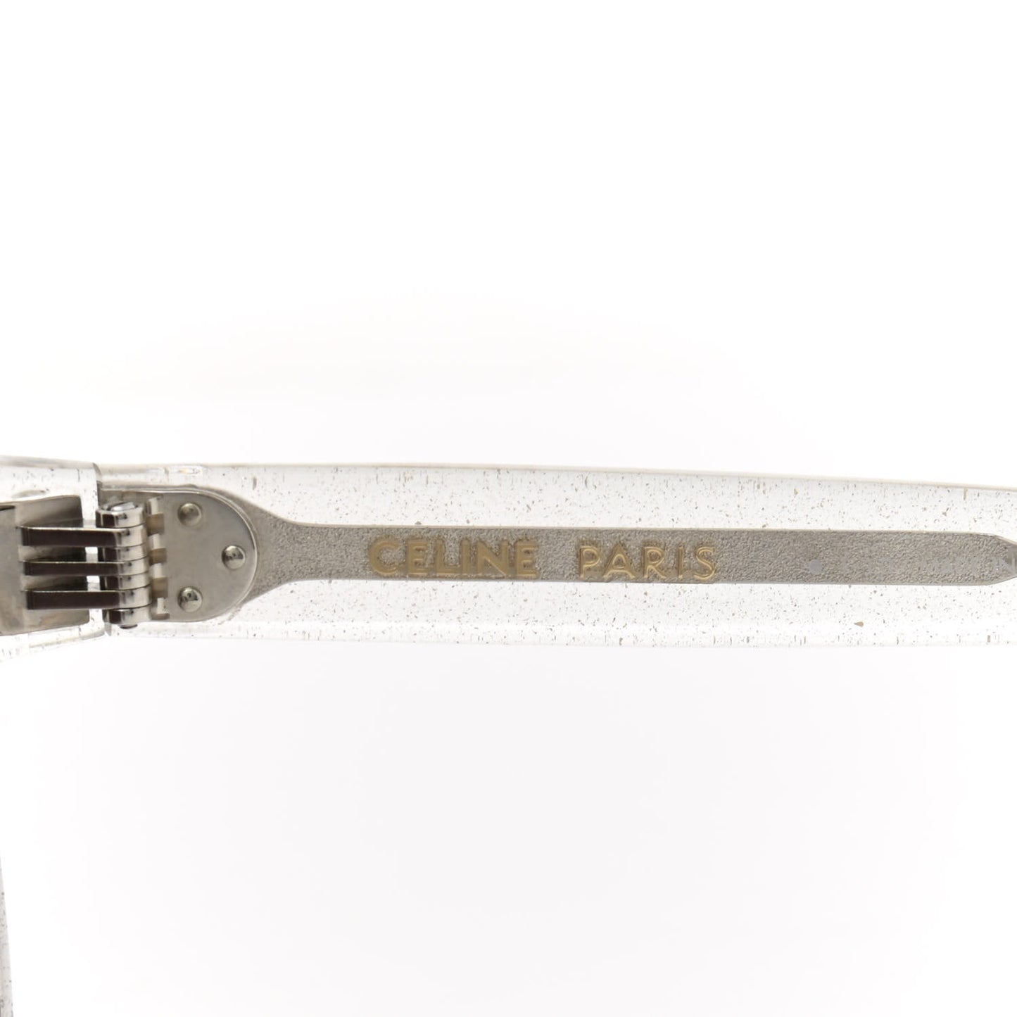 Acetate Glitter Round Sunglasses CL 40147I Clear