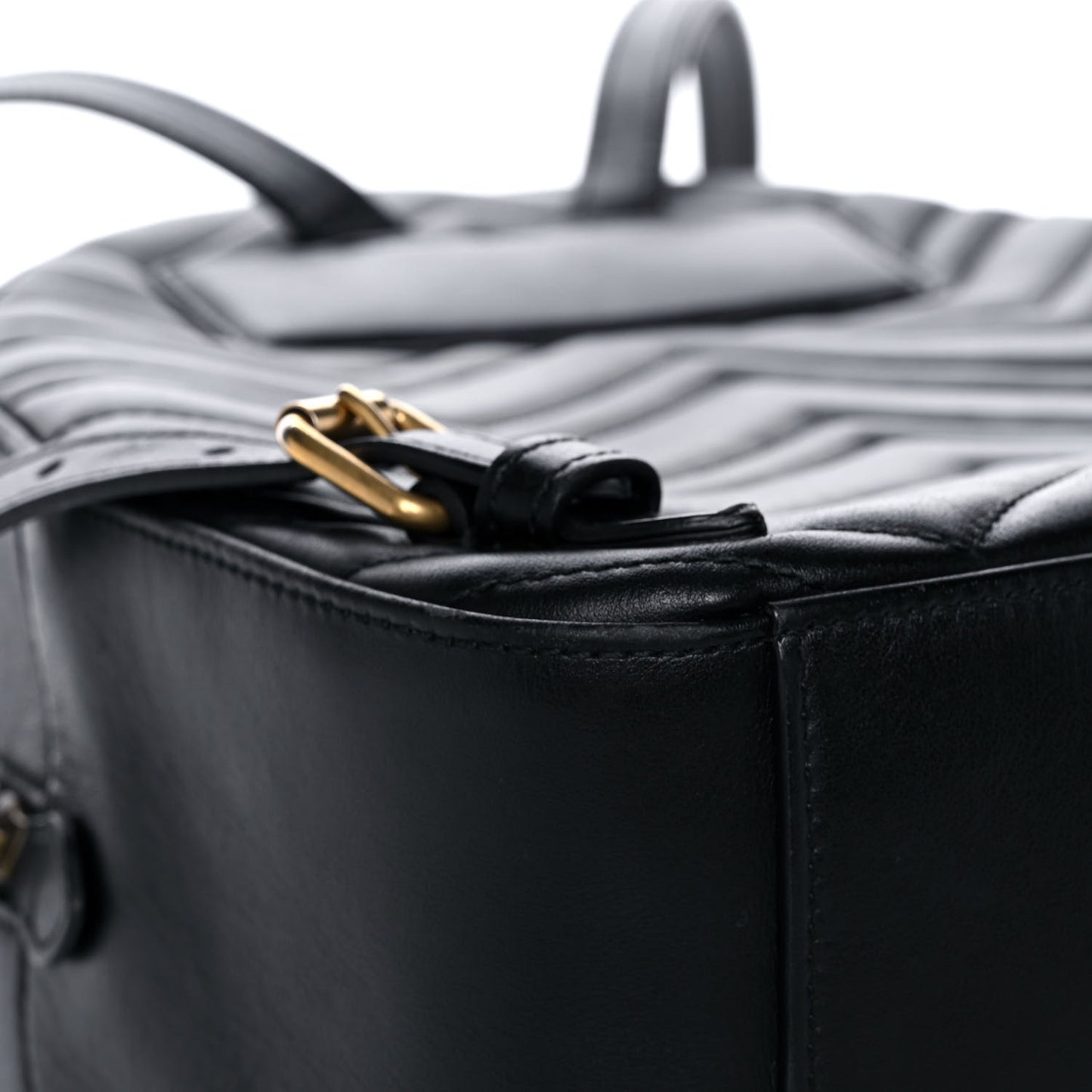 Calfskin Matelasse GG Marmont Backpack Black