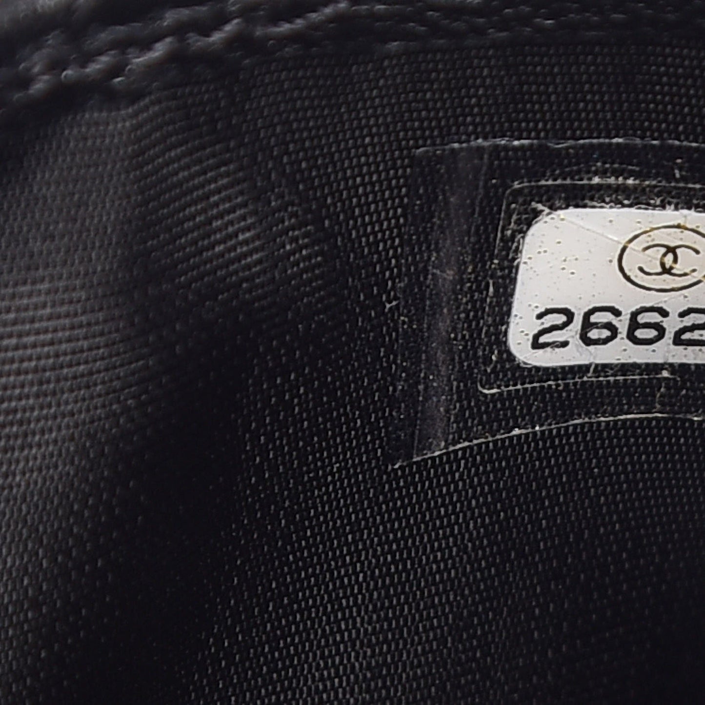 Lambskin Quilted Card Holder Black