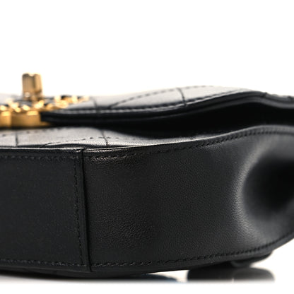 Chanel Lambskin Quilted Chain Infinity Waist Belt Bag Black 10 of 10
